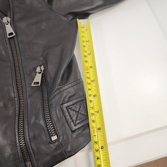 Ted Baker London Ssali Cropped Leather Jacket Small/XS - Picture 13 of 16